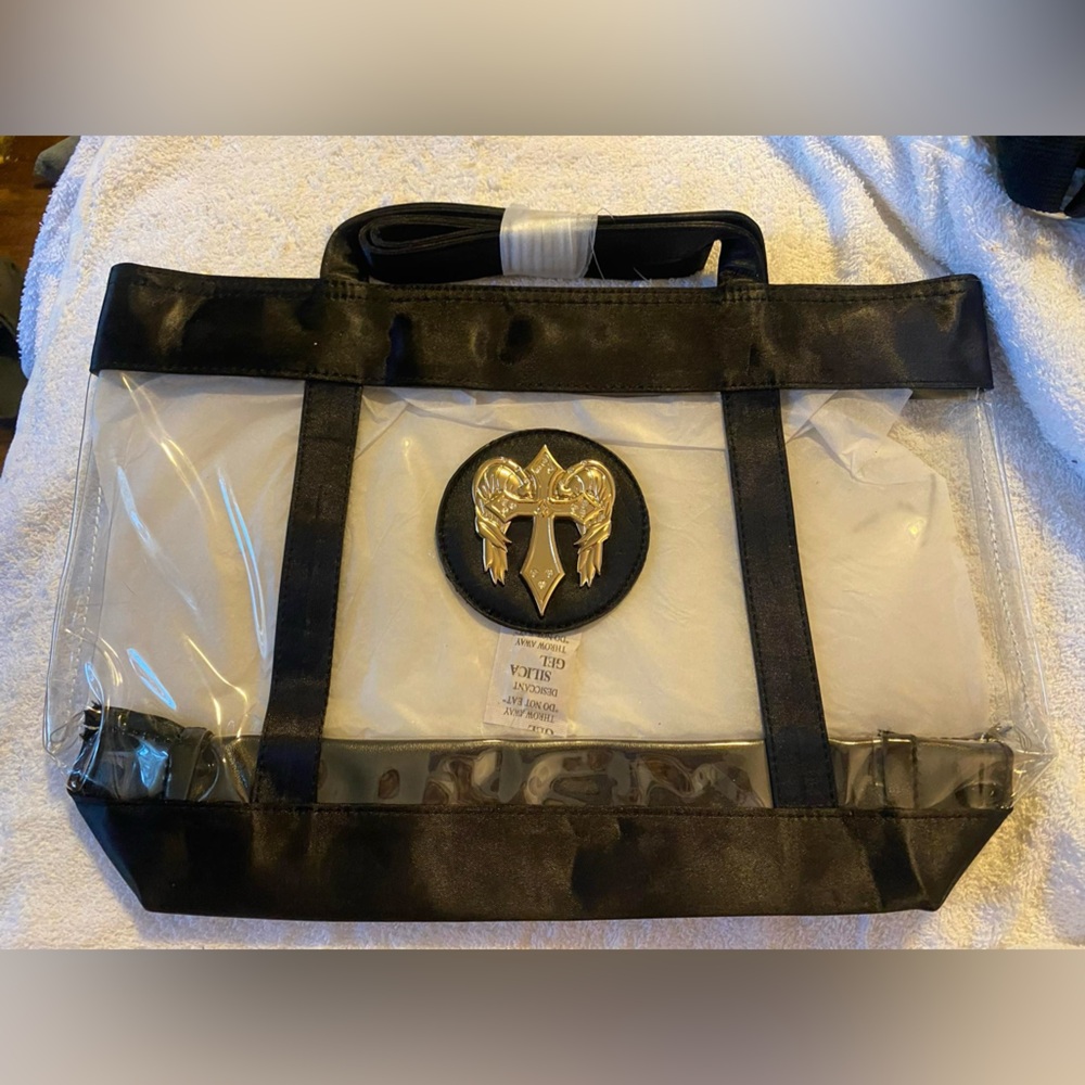 Clear y2k stadium shoulder bag